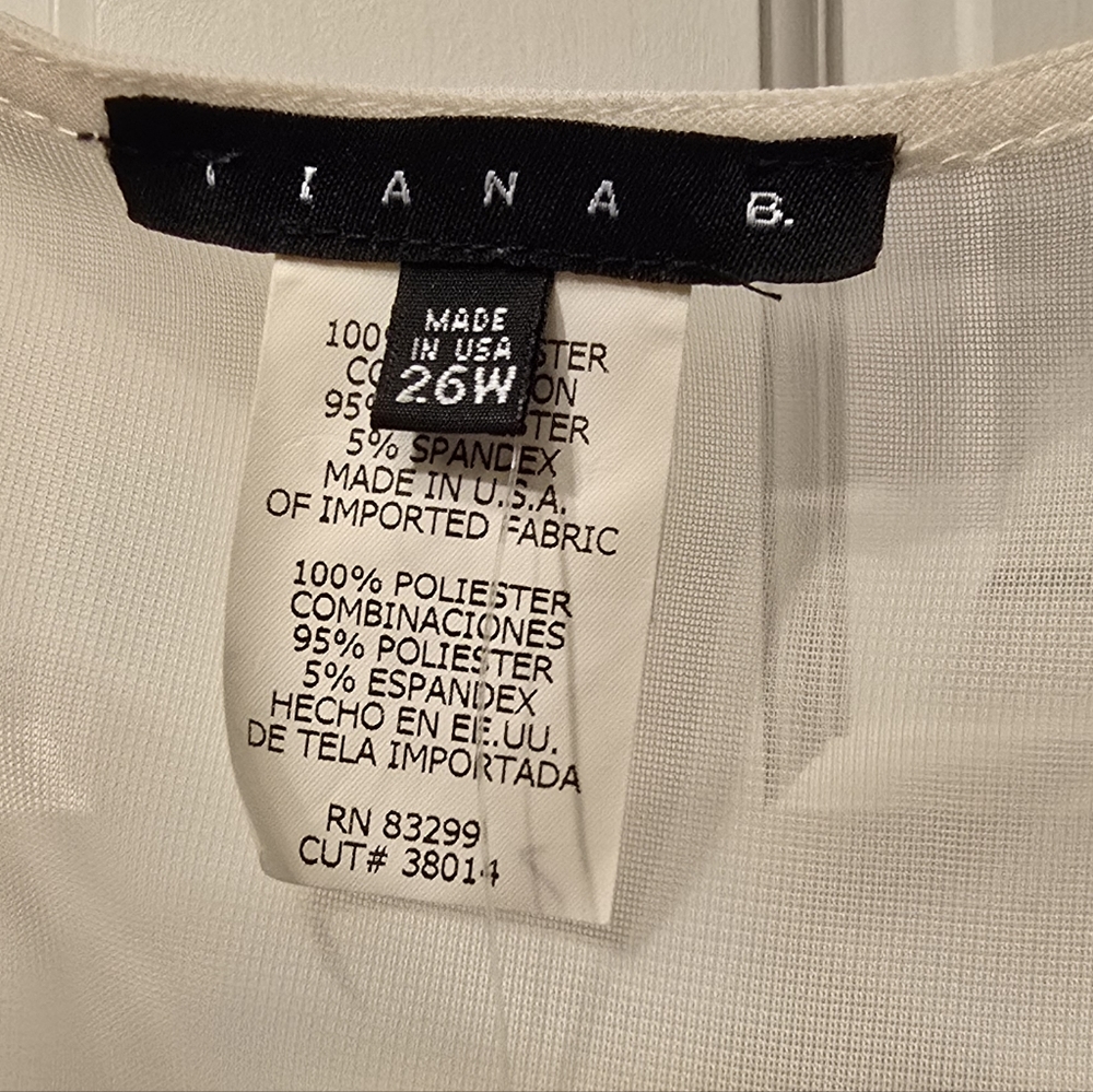 Elegant Black and White Dress Women's Size 26W NWT - Picture 8 of 8